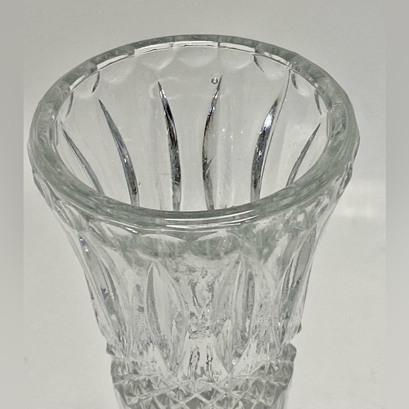 ✅ Set of 2 Vintage Lead Crystal Vases Hand Made by Leonard Made in Italy 8” High - Picture 11 of 16